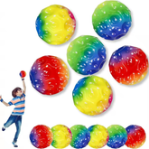 Rainbow Moon Ball – Super High Bounce Elastic Toy Ball for Kids | Colorful Outdoor Fun & Stress Relief Gift